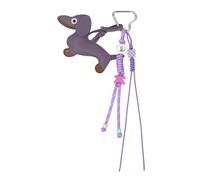 Stylish Keyring with Removable PU Clip, Lightweight Sausage Design for Commuter and Gym Sausage Dog Keyring