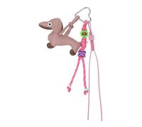 Stylish Keyring with Removable PU Clip, Lightweight Sausage Design for Commuter and Gym Sausage Dog Keyring