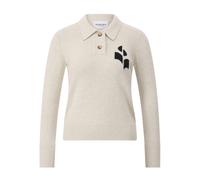 Stylish Knit Pullover with Collar - female - Isabel Marant - Polo Shirts - Gray - 2XS - Tops 2XS