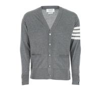 Stylish Knitwear Collection - male - Thom Browne - Cardigans - Gray - 2XL - Knitwear 2XL