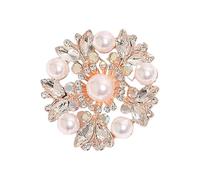 Stylish Korean Design Flower Brooch with Sparkling Zircon Stones Versatile Scarf Clip for Outfits Accessories Multi Functional Scarf Brooch