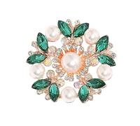Stylish Korean Design Flower Brooch with Sparkling Zircon Stones Versatile Scarf Clip for Outfits Accessories Sparkling Rhinestones Flower Pin