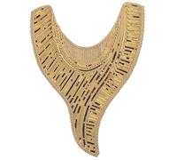 Stylish Lace Trim Neckline Collar with Sequins Appliques Sew On Patches for Formal Wedding Dress Sewing Accessories Lace Swing Neckline Appliques