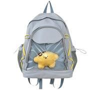 Stylish Large Capacity School Bag Clear Book Bag with Spacious Storage Backpack Multiple Pockets for School and Daily Us