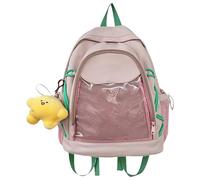 Stylish Large Capacity School Bag Clear Book Bag with Spacious Storage Backpack Multiple Pockets for School and Daily Us