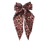 Stylish Large Leopard Hair Ribbon, Leopard Print Hair Styling Leopard Print Headband for Women, Large Leopard Hair Boux, Straight Hair