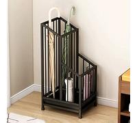 Stylish Large Metal Umbrella Stand with Removable Water Tray - Iron Holder & Storage Rack for Home Office & Commercial Entryway - Elegant Umbrella Bucket for Hallway & Doorway