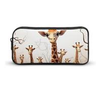 Stylish Large Pencil Case Cute Cartoon Funny Giraffes Printed, Big Capacity Pencil Pouch Stationery Pen Bag, Storage High Capacity Bag Pouch Holder Box Organizer, Marker Pen Case for Women & Men