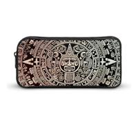 Stylish Large Pencil Case Mayan Calendar End Of The World Printed, Big Capacity Pencil Pouch Stationery Pen Bag, Storage High Capacity Bag Pouch Holder Box Organizer, Marker Pen Case for Women & Men