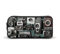 Stylish Large Pencil Case Retro Cool Camera Collection Printed, Big Capacity Pencil Pouch Stationery Pen Bag, Storage High Capacity Bag Pouch Holder Box Organizer, Marker Pen Case for Women & Men