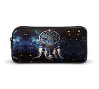Stylish Large Pencil Case White Fantasy Dream Catcher Printed, Big Capacity Pencil Pouch Stationery Pen Bag, Storage High Capacity Bag Pouch Holder Box Organizer, Marker Pen Case for Women & Men
