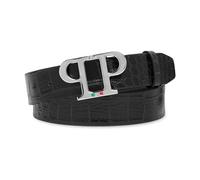 Stylish Leather Belt - male - Philipp Plein - Belts - Black - 90 CM - Accessories 90 CM