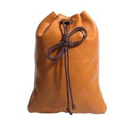 Stylish Leather Coin Purse Vintage Drawstring Wallet for and Loose Change Daily Use Coin Pouch with Drawstring Closure