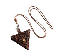 Stylish Leather Neck Pouches Pendant Necklace For Earbuds And Change And Fashion Accessory For Daily Use Trendy Women Jewelry