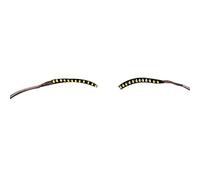 Stylish LED False Eyelashes Light Lightweight Luminous False Eyelashes Light Kit for Party Bars Nightclubs Halloween - Glowing Makeup Strip Lashes Lamp (Yellow)