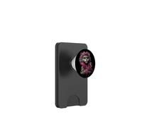 Stylish Leopard Cub Portrait Feline Wine Graphic Fashion PopSockets PopWallet for MagSafe