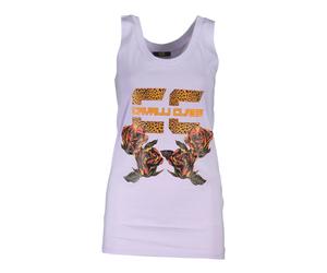 Stylish Logo Print Tank Top - female - Cavalli Class - Sleeveless Tops - Purple - M - Tops M