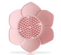 Stylish Lotus Flower Shower Soap Dish, Non-Slip Portable Silicone Soap Dish, Pink Bathroom Accessories, Suitable for Bathroom Kitchen and Travel Convenience