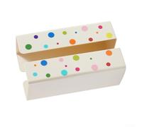 Stylish Magnetic Tissue Box, for Home Kitchen Use White Plastic Dispenser, 23.3 x 8.9 x 5.7 cm, Compatible with for Tempo Tissues(Sticky)