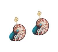 Stylish Marine Life Acrylic Drops Earrings Comfortable Wear for Daily Outfit Accessories Statement Fish Pendant Jewelry Blue Sea Creature Acrylic Earrings Lightweight Dangle