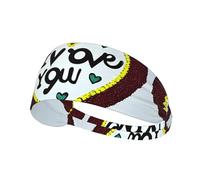 Stylish Men's & Women's Love confessions Printed Sports Headband - Non-Slip, Elastic, Moisture-Wicking