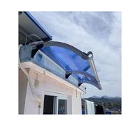 Stylish Metal Arch Canopy Awning for Doors & Windows - 65x120cm (25.6x47in) Outdoor Rain Protection with Dual Drainage System for Efficient Water Discharge