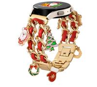 Stylish Metal Band Compatible with Samsung Galaxy Watch 7 Band/FE 6 5 4 40mm 44mm,Galaxy Active 2, 20mm Watch Strap Pretty Chain with Cute Decorative Charms Accessories for Samsung Watch Bands Women