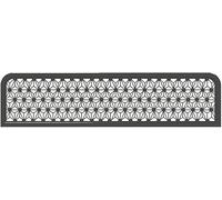 Stylish Metal Cutout Partition - 30x60cm Table Divider for Dining, Office & Restaurant Spaces - Durable Black Design for Enhanced Privacy & Aesthetics