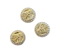Stylish Metal Drill Pendant With Chinese Influence For 2024 New Year's Art Make A Statement
