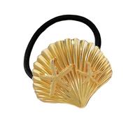 Stylish Metal Hair Bands For Women Shell Design Elastic Scrunchies Ponytail Holder Wedding Party Styling Accessories