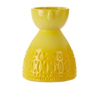 Stylish Modern Art Decor Visage Small Yellow Face Vase For Home Side Table