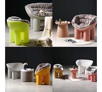 Stylish Modern Dining Chair & Elephant Leg Stool Creative Outdoor Lounge Chair 100% PE Material Cushioned/Non-Cushioned Options Versatile for Home & Patio Use