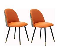 Stylish Modern Dining Chair with PU Upholstery Steel Legs - Versatile Makeup for Kitchen Office Living Room & More