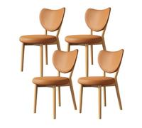 Stylish Modern Dining Chairs Set of 2/4/6Comfortable Kitchen & Living Room Seating with Thick Cushions & Sturdy Wooden Legs Elegant Black & White Design for Home Dining Room
