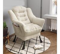 Stylish Modern Fabric Recliner Armchair Comfortable Lounge Chair with Steel e & Pocket for Living Room Relaxation Ultimate Support & Comfort