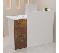 Stylish Modern L-Shaped Reception Desk with Lockable Drawer Front Office Checkout Table Perfect for Hotels Beauty Salons and Bars - Sleek Secretary Workstation