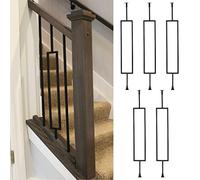 Stylish Modern Metal Railing Spindles 100-150cm | Durable Balusters for Home & Garden | Available in 1/2/5/10 Pcs | Double Panel Villa Fence Decor