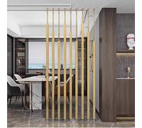 Stylish Modern Metal Room Divider - Freestanding Iron Partition with Slats, Chic for Home & Office, Space Separator for Contemporary Interior Design