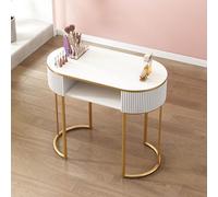 Stylish Modern Nail Tech Desk with Drawers & Storage Cabinet - Functional Manicure Table Station for Professional Nail Artists Salon & Spa Use Wooden Design