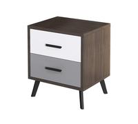 Stylish Modern Nightstand with Drawer - Space-Saving End Table for Bedroom & Living Room - 40cm Contemporary Storage Cabinet - Elegant Night Furniture