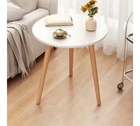 Stylish Modern Oval Wooden Coffee Table - 16" L x 16" W x 20.5" H - Versatile Side Table for Living Room, Balcony, or Apartment - Perfect for Cocktails, Tea, and Snacks