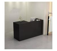 Stylish Modern Reception Desk Contemporary Front Counter Table for Office & Retail 39.3"x19.6" Reception Furniture Elegant Design for Waiting Area