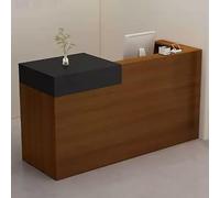 Stylish Modern Reception Desk with Lockable Drawer 120x50x100cm Functional Front Counter for Office Salon or Retail Store - Enhance Your Workspace Today!