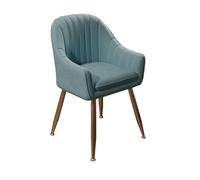 Stylish Modern Upholstered Dining Chair Set 1 Accent Armchair with Metal Legs for Kitchen Living Room Reception Waiting Room Bedroom (Color: G1)