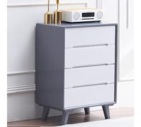 Stylish Modern Wooden Commode with 4/5/6 Drawers Hidden Handles Space-Saving Storage Furniture for Bedroom & Living Room 58x40x117 cm Elegant & Functional Design
