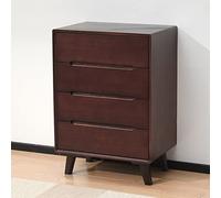 Stylish Modern Wooden Storage Cabinet with 4/5/6 Drawers & Hidden Handles - Versatile Commode for Bedroom & Living Room 58 x 40 x 84 cm Furniture Unit