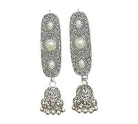 Stylish Mongolian Alloy Hair Clip With Tassels And Rhinestones Accent For Women Who Love Ethnic And Retro Styles