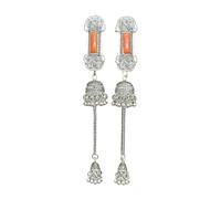 Stylish Mongolian Alloy Hair Clip With Tassels And Rhinestones Accent For Women Who Love Ethnic And Retro Styles
