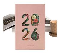 Stylish Monthly Planners - 2026 Hollow Out Portable Agenda, Compact Notebook with Vision, Hardcover Journal Pair with Charm, Office Supply Tool, Time Planner for Kids, School, Teacher