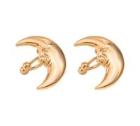 Stylish Moon Ear Cuff Comfortable Earring Clip Jewelry Alloy Texture Accessories Suitable For Everyday Wear Sun Moon Flower Ear Cuffs
